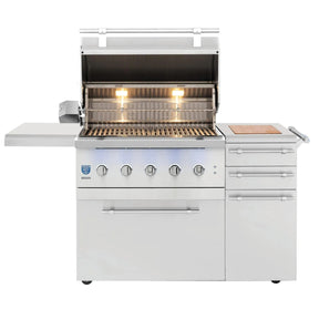 American Made Grills Encore/Muscle 36-Inch Grill Cart - shown with Encore grill head (sold separately)