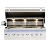American Made Grills Encore 54-Inch Built-in Hybrid Grill - Gas Wood & Charcoal