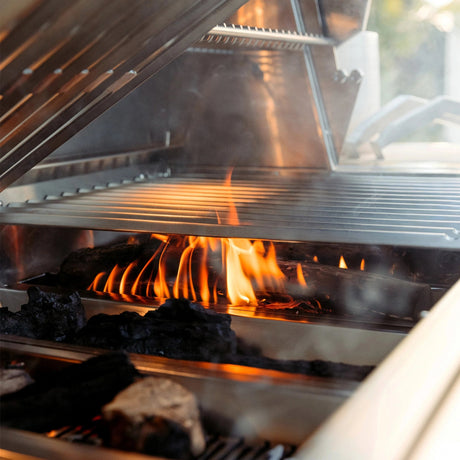 American Made Grills Encore 54-Inch Freestanding Hybrid Grill - Gas Wood & Charcoal