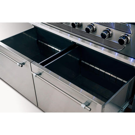 American Made Grills Muscle 54-Inch Freestanding Hybrid Grill - Propane - MUSFS54-LP