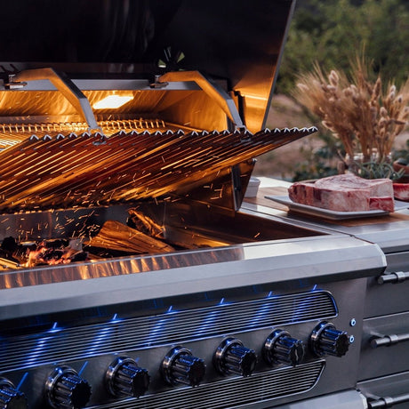 American Made Grills Muscle 54-Inch Freestanding Hybrid Grill - Propane - MUSFS54-LP