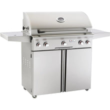 Load image into Gallery viewer, American Outdoor Grill T-Series 36-Inch 3-Burner Propane Gas Grill W/ Rotisserie &amp; Single Side Burner Freestanding On Cart - 36PCT

