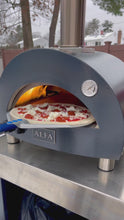 Load and play video in Gallery viewer, Alfa Moderno Portable Propane Gas Fired Pizza Oven - Grey

