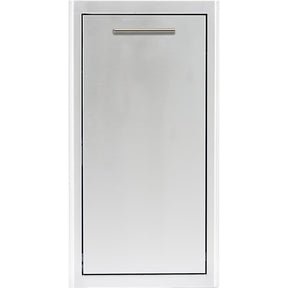 Blaze 13-Inch Narrow Roll-Out Stainless Steel Trash Bin - BLZ-TRNW-DRW-H
