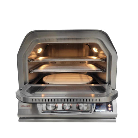 Blaze 26-Inch Countertop Built-In Gas Outdoor Pizza Oven W/ Rotisserie - BLZ-26-PZOVN