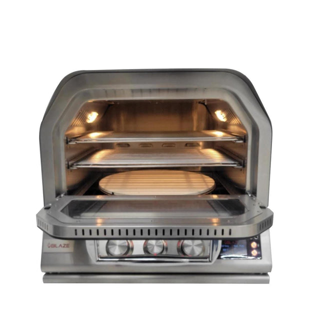 Blaze 26-Inch Countertop Built-In Gas Outdoor Pizza Oven W/ Rotisserie - BLZ-26-PZOVN