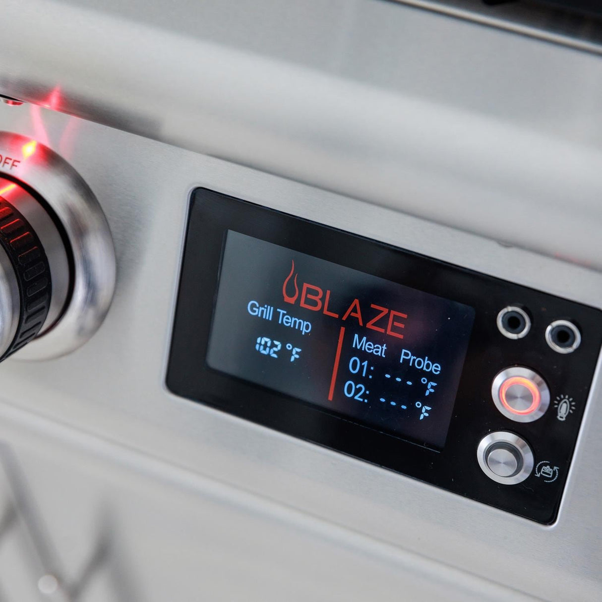 Blaze 26-Inch Freestanding Gas Outdoor Pizza Oven W/ Rotisserie & Cart - BLZ-26-PZOVN