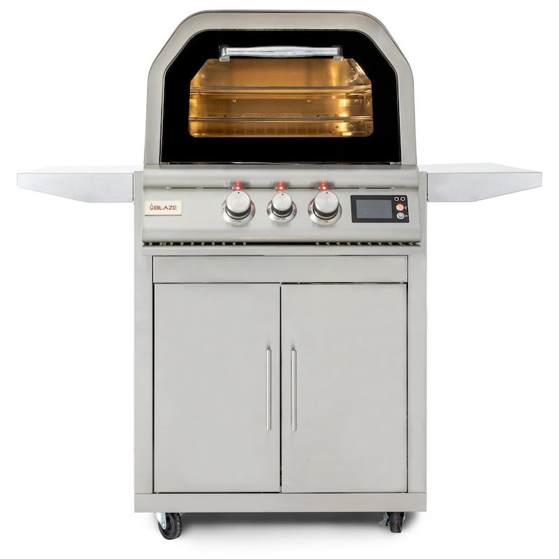 Blaze 26-Inch Freestanding Gas Outdoor Pizza Oven W/ Rotisserie