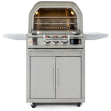 Blaze 26-Inch Freestanding Gas Outdoor Pizza Oven W/ Rotisserie & Cart - BLZ-26-PZOVN