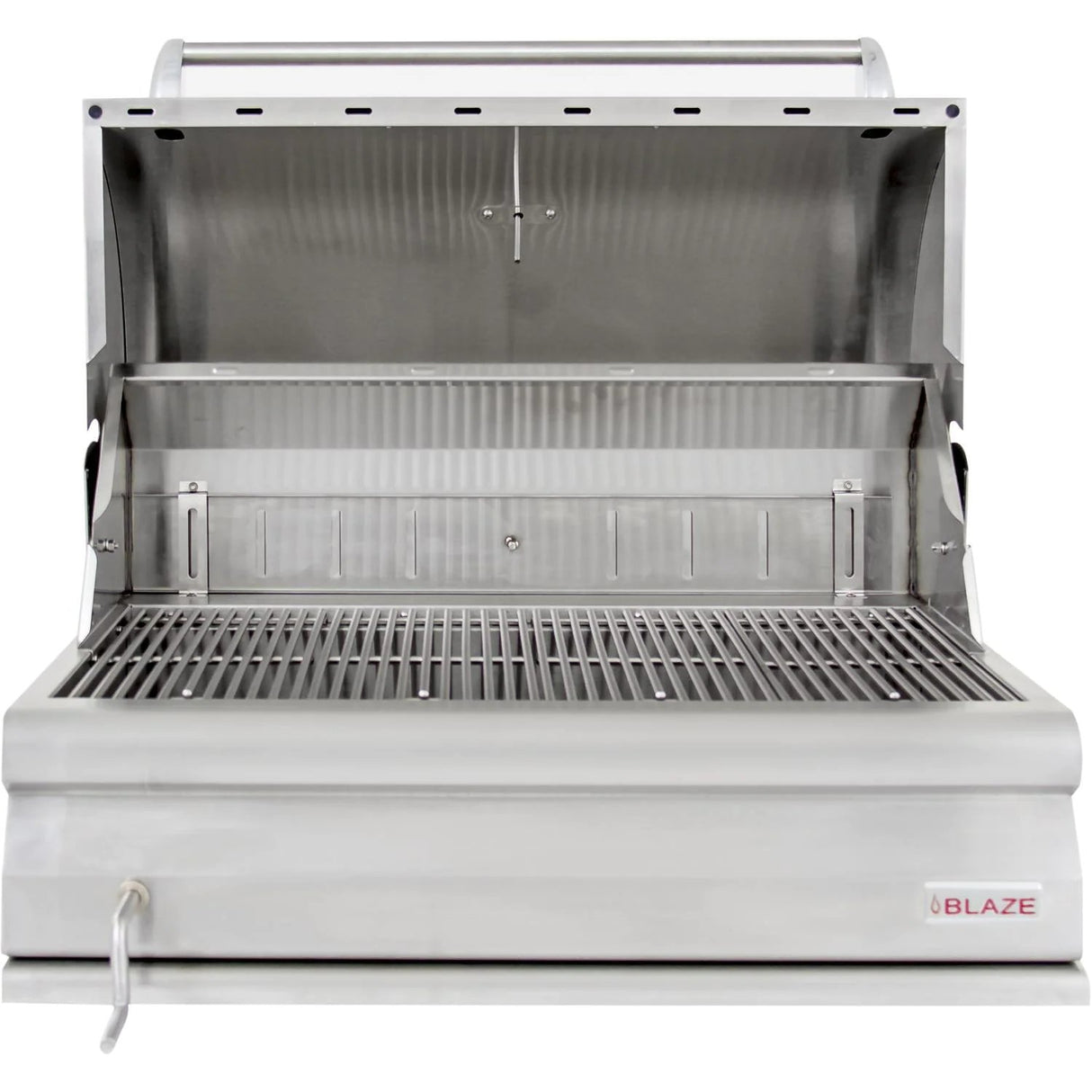 Blaze 32-Inch Stainless Steel Charcoal Freestanding Grill With Adjustable Charcoal Tray