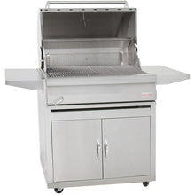 Load image into Gallery viewer, Blaze 32-Inch Stainless Steel Charcoal Freestanding Grill With Adjustable Charcoal Tray

