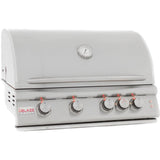 Blaze LTE 32-Inch 4-Burner Built-In Gas Grill With Rear Infrared Burner & Grill Lights