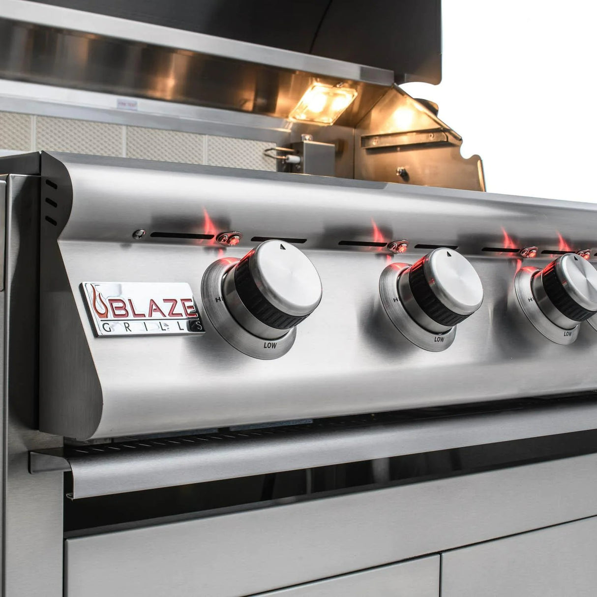 Blaze LTE 40-Inch 5-Burner Built-In Gas Grill With Rear Infrared Burner & Grill Lights