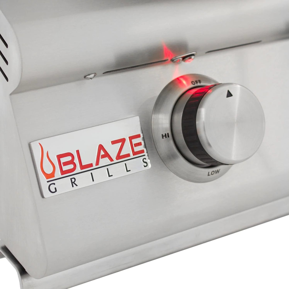Blaze LTE 40-Inch 5-Burner Freestanding Gas Grill With Rear Infrared Burner & Grill Lights On Cart