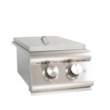Blaze LTE Built-In Stainless Steel Gas Double Side Burner With Lid