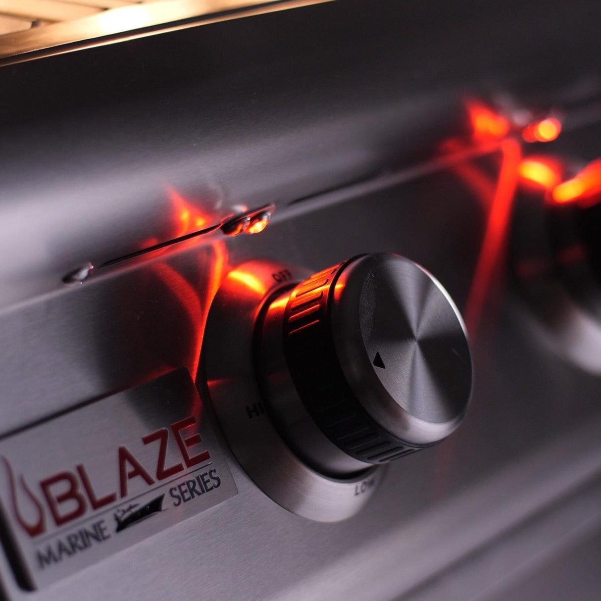 Blaze Premium LTE Marine Grade 32-Inch 4-Burner Built-In Gas Grill With Rear Infrared Burner & Grill Lights