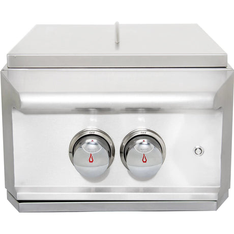 Blaze Professional Built-In Gas High Performance Power Burner W/ Wok Ring & Stainless Steel Lid