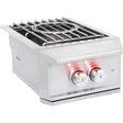Blaze Professional Built-In Gas High Performance Power Burner W/ Wok Ring & Stainless Steel Lid