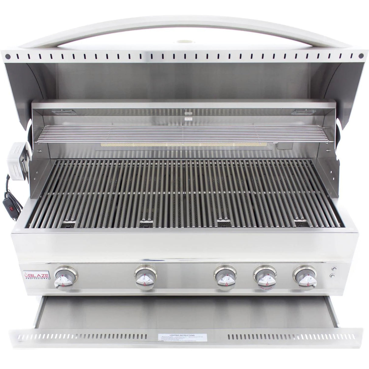 Blaze Professional LUX 44-Inch 4-Burner Gas Grill With Rear Infrared Burner On Cart