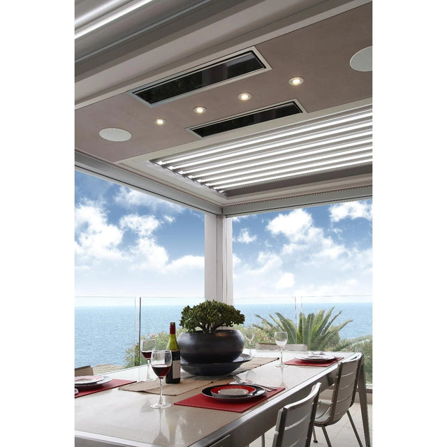 Bromic Heating Platinum Smart-Heat Series II 50-Inch 3400W 11,600 BTU 240V Electric Patio Heater - White