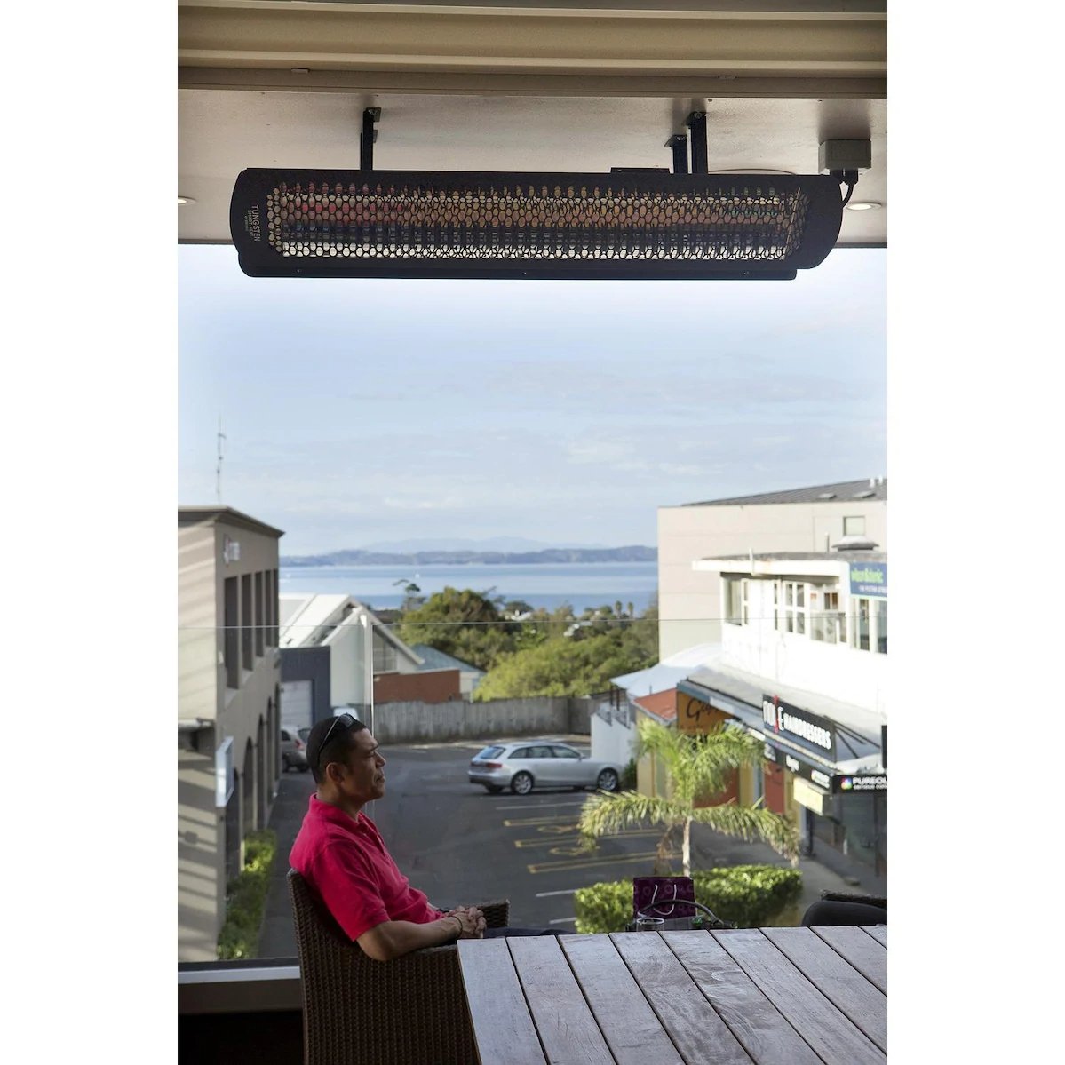 Bromic Heating Tungsten Smart-Heat 44-Inch 4000W Dual Element 240V Electric Infrared Patio Heater - Black