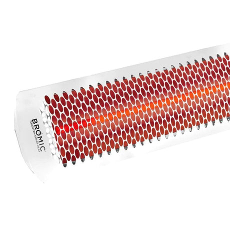 Bromic Heating Tungsten Smart-Heat 44-Inch 4000W Dual Element 240V Electric Infrared Patio Heater - White