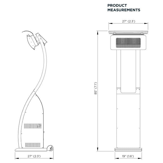 Bromic Tungsten Smart-Heat Portable Radiant Heat 39,800 BTU Patio Heater - BH0510001