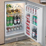 Delta Heat 20-Inch 4.1 Cu. Ft. Outdoor Rated Compact Refrigerator With Lock - DHOR20