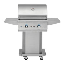 Load image into Gallery viewer, Delta Heat 26-Inch 2-Burner Freestanding Gas Grill On Pedestal Cart
