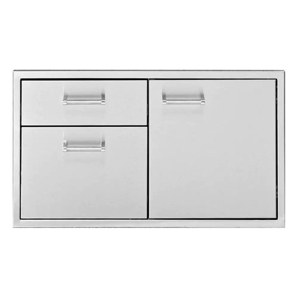 Delta Heat 30-Inch Stainless Steel Access Door & Double Drawer Combo