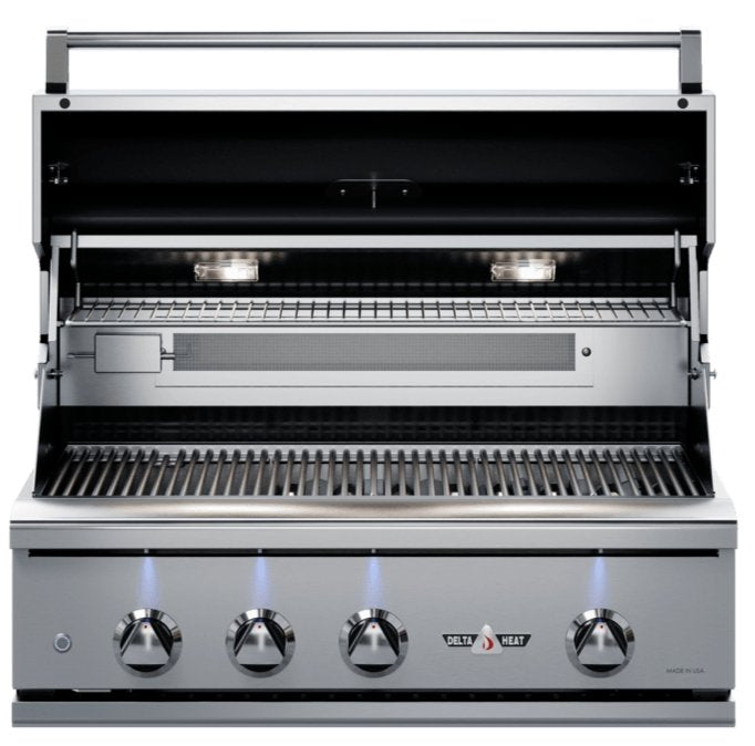 Delta Heat 32-Inch 3-Burner Built-In Gas Grill with Sear Zone & Infrared Rotisserie Burner