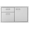 Delta Heat, 36" 2-Drawer/Door Combo - DHDD362-B