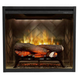 Dimplex Revillusion 24-Inch Built-In Electric Fireplace Insert Firebox - Herringbone Brick