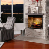 Dimplex - Revillusion 30-Inch Built-In Electric Fireplace - Herringbone Brick