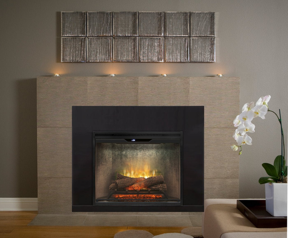 Dimplex - Revillusion 36-Inch Built-In Electric Fireplace - Weathered Concrete Gray