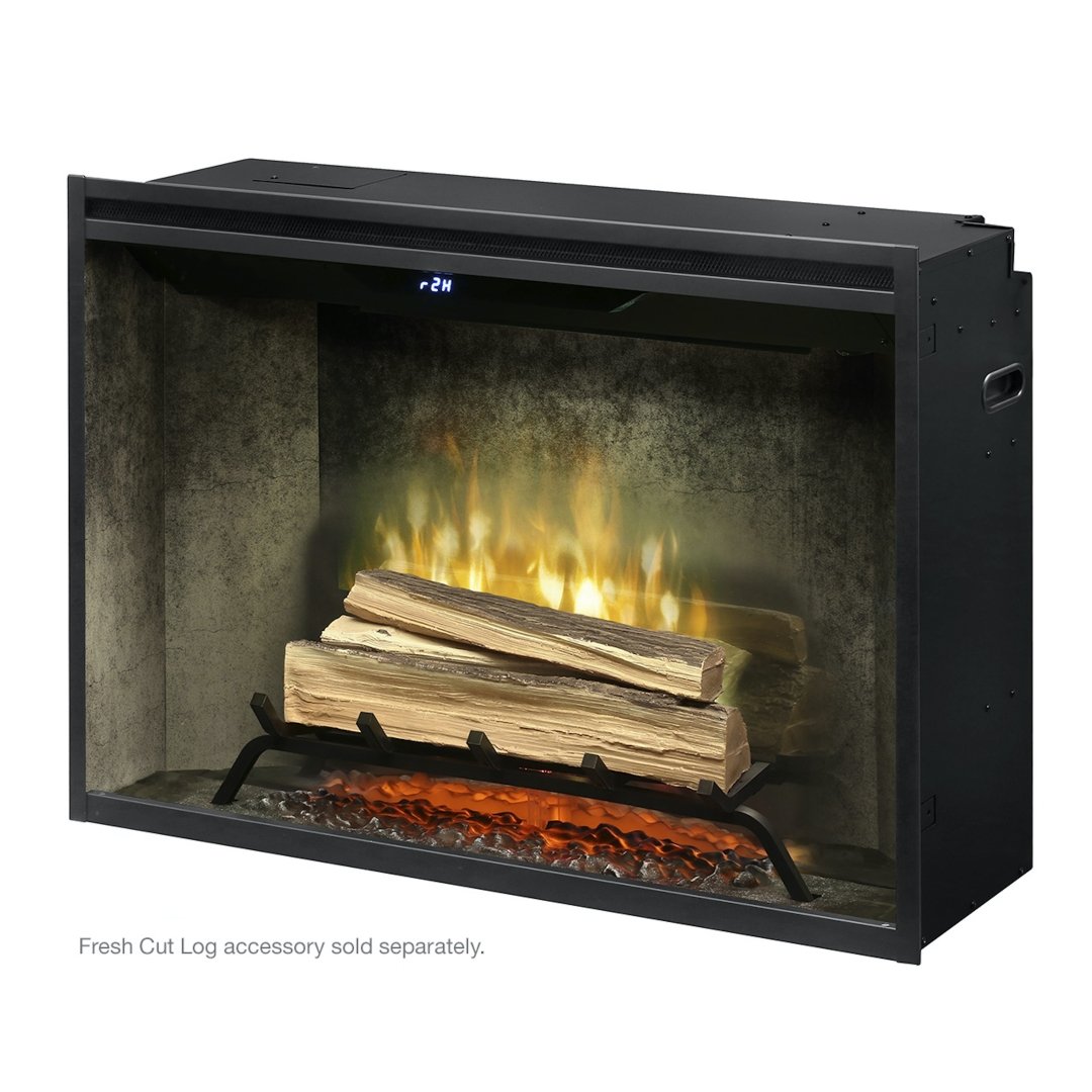 Dimplex - Revillusion 36-Inch Built-In Electric Fireplace - Weathered Concrete Gray