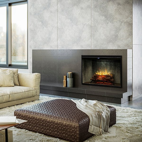 Dimplex - Revillusion 42-Inch Built-In Electric Fireplace - Weathered Concrete Gray