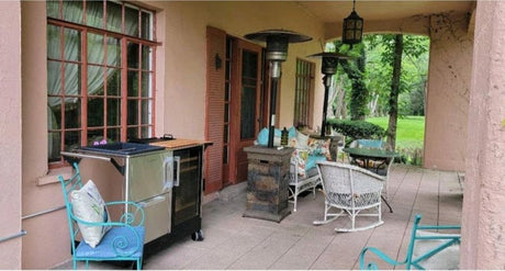 Dometic MoBar 550S Outdoor Mobile Bar Beverage Center w/ Dual Zone Refrigerator