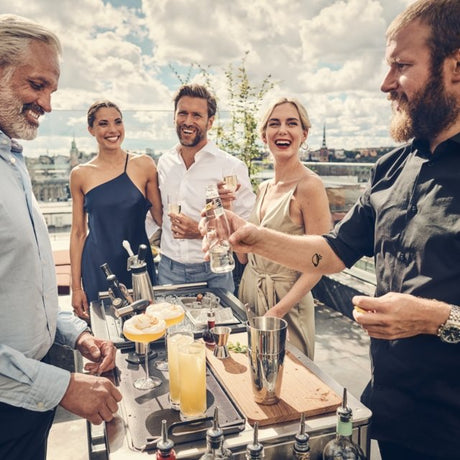 Dometic MoBar 550S Outdoor Mobile Bar Beverage Center w/ Dual Zone Refrigerator