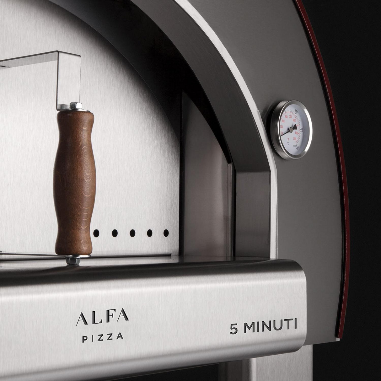 Alfa 5 Minuti 23-Inch Wood-Fired Pizza Oven Freestanding with Base - Copper
