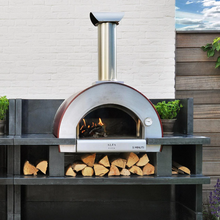 Load image into Gallery viewer, Alfa 5 Minuti 23-Inch Outdoor Countertop Wood-Fired Pizza Oven - Copper
