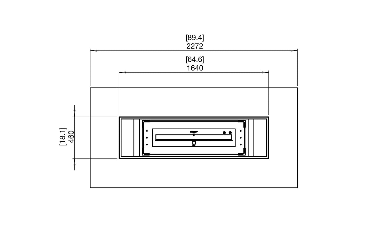 EcoSmart Gin 90 (Bar) Fire Pit Table