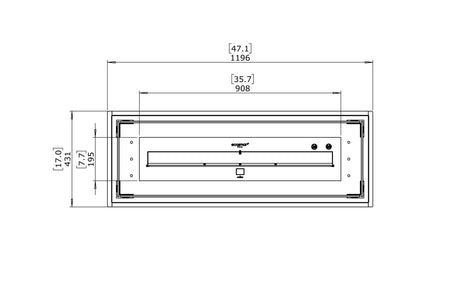 EcoSmart Linear 50 Fire Pit Kit