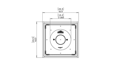 EcoSmart Square 22 Fire Pit Kit