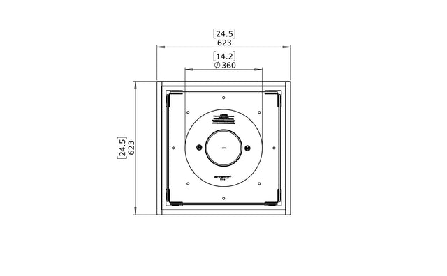 EcoSmart Square 22 Fire Pit Kit