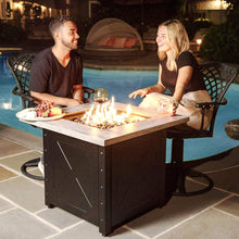 Load image into Gallery viewer, Endless Summer Mason Propane Gas Outdoor Fire Pit Table with Fire Glass
