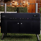 Everdure By Heston Blumenthal HUB II 54-Inch Charcoal Grill With Rotisserie & Electronic Ignition - HBCE3BUS