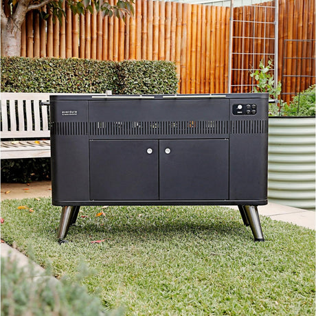 Everdure By Heston Blumenthal HUB II 54-Inch Charcoal Grill With Rotisserie & Electronic Ignition - HBCE3BUS