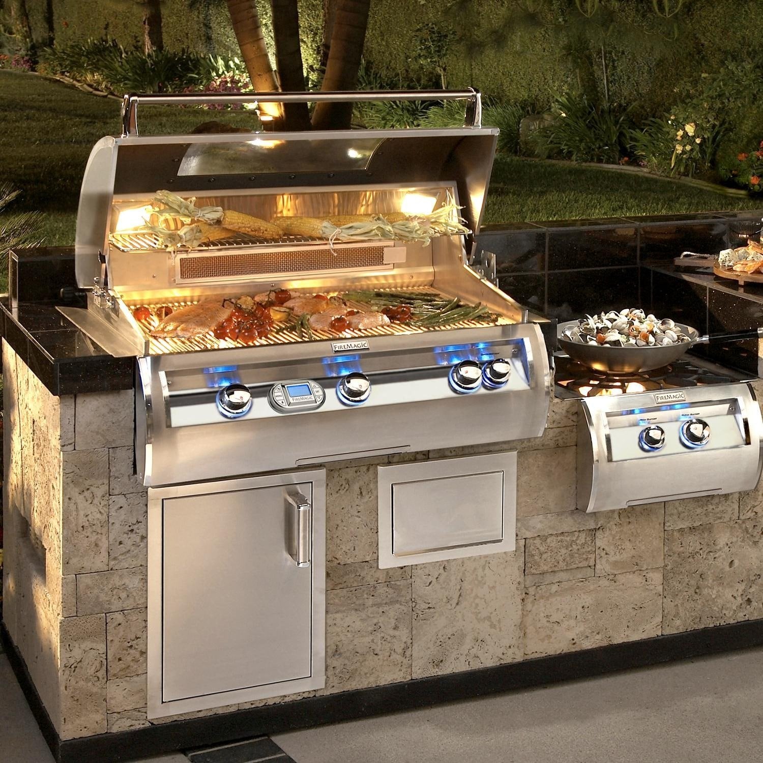 Fire Magic Echelon Diamond E790I 36-Inch Built-In Gas Grill W/ 1 Infra ...