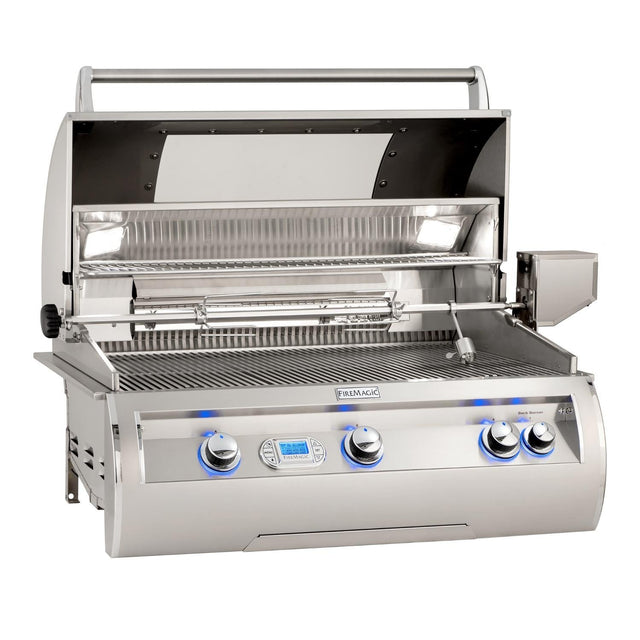 Fire Magic Echelon Diamond E790I 36-Inch Built-In Natural Gas Grill W/ Magic View Window, Rotisserie, & Digital Thermometer - E790I-8E1N-W